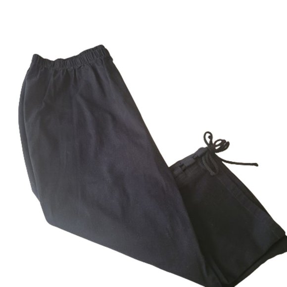 Roamans Pull On Stretch Denim Cropped Jeans Elastic Waist Black Size 22W - Picture 5 of 11